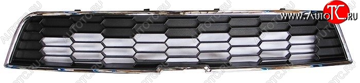1 499 р. Решётка радиатора SAT (верхняя) Chevrolet Aveo T300 седан (2011-2015) (Неокрашенная)  с доставкой в г. Воронеж
