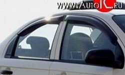 Комплект дефлекторов окон (ветровиков) 4 шт. Novline Chevrolet Aveo  T200 (2003-2008) седан