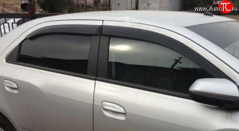 999 р. Комплект дефлекторов окон (ветровиков) 4 шт. (рестайлинг) Russtal Chevrolet Aveo T200 седан (2003-2008)  с доставкой в г. Воронеж