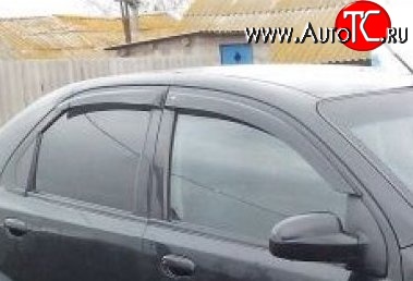 999 р. Комплект дефлекторов окон (ветровиков) 4 шт. Russtal Chevrolet Aveo T200 седан (2003-2008)  с доставкой в г. Воронеж