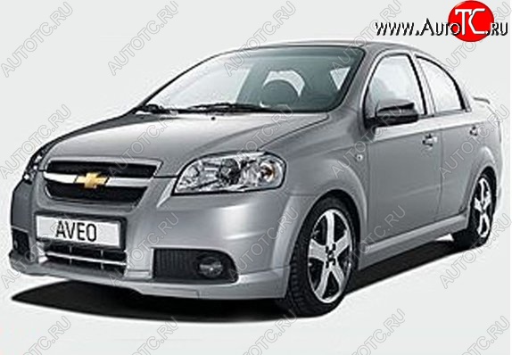 5 099 р. Пороги накладки CT v2 Chevrolet Aveo T250 седан рестайлинг (2006-2011) (Неокрашенные)  с доставкой в г. Воронеж