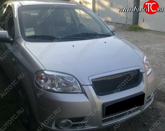 3 299 р. Решётка радиатора CT Chevrolet Aveo T250 седан рестайлинг (2006-2011) (Неокрашенная)  с доставкой в г. Воронеж