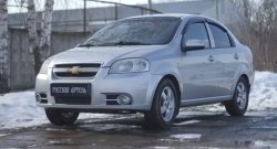1 099 р. Защитная сетка решетки переднего бампера RA  Chevrolet Aveo  T250 (2006-2011) седан рестайлинг  с доставкой в г. Воронеж. Увеличить фотографию 4