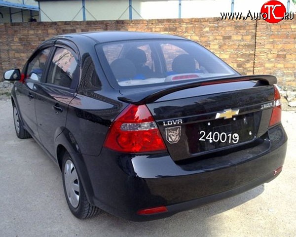 5 199 р. Спойлер M-VRS Chevrolet Aveo T200 седан (2003-2008) (Неокрашенный)  с доставкой в г. Воронеж
