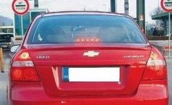 3 499 р. Лип спойлер CT Chevrolet Aveo T200 седан (2003-2008) (Неокрашенный)  с доставкой в г. Воронеж. Увеличить фотографию 2