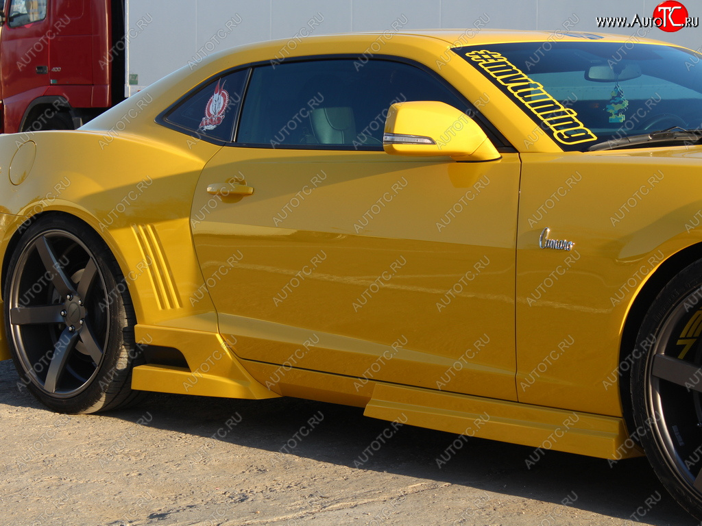 27 499 р. Пороги накладки MV Tuning. Chevrolet Camaro дорестайлинг (2008-2014) (Неокрашенные)  с доставкой в г. Воронеж
