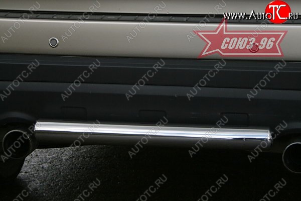 8 009 р. Защита заднего бампера Souz-96 (d60) Chevrolet Captiva  дорестайлинг (2006-2011)  с доставкой в г. Воронеж