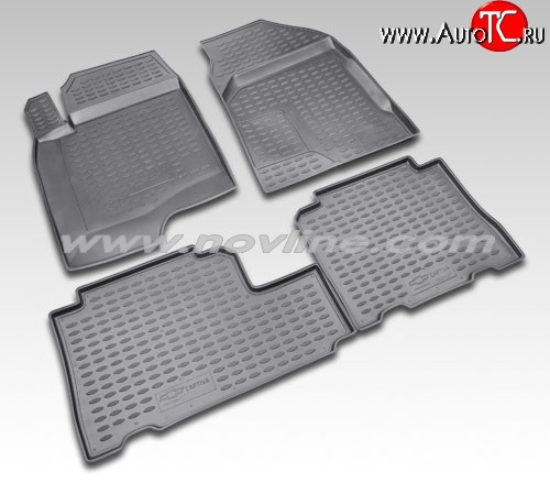 971 р. Коврики в салон Element 4 шт. (полиуретан) Chevrolet Captiva  дорестайлинг (2006-2011)  с доставкой в г. Воронеж