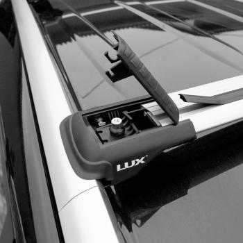 9 999 р. Багажник в сборе LUX Хантер L44 Peugeot 207 WA хэтчбэк 3 дв. дорестайлинг (2006-2009) (аэро-трэвэл (92-102 см), серый)  с доставкой в г. Воронеж. Увеличить фотографию 3