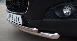 18 399 р. Защита переднего бампера (2 трубыØ63 и 42 мм, нержавейка) SLITKOFF Chevrolet Captiva  дорестайлинг (2006-2011)  с доставкой в г. Воронеж. Увеличить фотографию 3