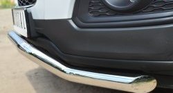 15 449 р. Защита переднего бампера (Ø63 мм волна, нержавейка) SLITKOFF Chevrolet Captiva 2-ой рестайлинг (2013-2016)  с доставкой в г. Воронеж. Увеличить фотографию 3