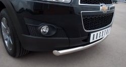 15 349 р. Одинарная защита переднего бампера диаметром 63 мм SLITKOFF Chevrolet Captiva 1-ый рестайлинг (2011-2013)  с доставкой в г. Воронеж. Увеличить фотографию 2
