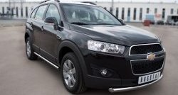 15 349 р. Одинарная защита переднего бампера диаметром 63 мм SLITKOFF Chevrolet Captiva 1-ый рестайлинг (2011-2013)  с доставкой в г. Воронеж. Увеличить фотографию 4