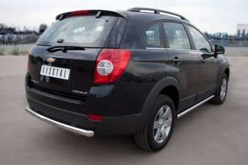 13 299 р. Защита порогов из круглой трубы d63 мм Russtal v3 Chevrolet Captiva 1-ый рестайлинг (2011-2013)  с доставкой в г. Воронеж. Увеличить фотографию 2