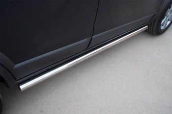 13 299 р. Защита порогов из круглой трубы d63 мм Russtal v3 Chevrolet Captiva 1-ый рестайлинг (2011-2013)  с доставкой в г. Воронеж. Увеличить фотографию 3