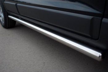 13 299 р. Защита порогов из круглой трубы d63 мм Russtal v3 Chevrolet Captiva 1-ый рестайлинг (2011-2013)  с доставкой в г. Воронеж. Увеличить фотографию 4