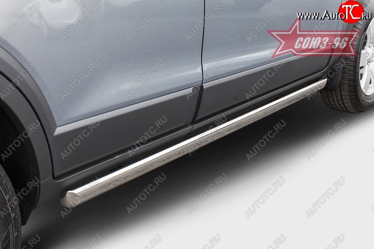 15 839 р. Защита порогов из овальной трубы Souz-96 (d75х42) Chevrolet Captiva 1-ый рестайлинг (2011-2013)  с доставкой в г. Воронеж