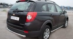 52 999 р. Защита порогов из круглой трубы диаметром 63 мм Russtal Chevrolet Captiva 1-ый рестайлинг (2011-2013) (Защита порогов с со скосами на торцах (вариант 1))  с доставкой в г. Воронеж. Увеличить фотографию 4