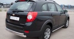 52 999 р. Защита порогов из круглой трубы диаметром 63 мм Russtal Chevrolet Captiva 1-ый рестайлинг (2011-2013) (Защита порогов с со скосами на торцах (вариант 1))  с доставкой в г. Воронеж. Увеличить фотографию 8