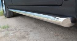 69 999 р. Защита порогов из круглой трубы диаметром 63 мм (рестайлинг) Russtal Chevrolet Captiva 2-ой рестайлинг (2013-2016) (Защита порогов с со скосами на торцах (вариант 1))  с доставкой в г. Воронеж. Увеличить фотографию 3