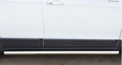 69 999 р. Защита порогов из круглой трубы диаметром 63 мм (рестайлинг) Russtal Chevrolet Captiva 2-ой рестайлинг (2013-2016) (Защита порогов с со скосами на торцах (вариант 1))  с доставкой в г. Воронеж. Увеличить фотографию 8
