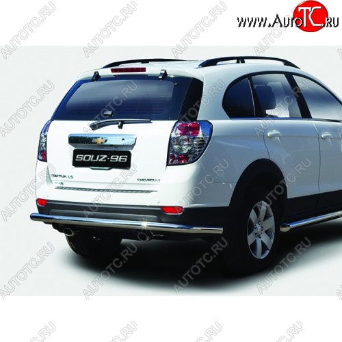10 169 р. Защита заднего бампера d60 Souz_96 Chevrolet Captiva 1-ый рестайлинг (2011-2013)  с доставкой в г. Воронеж