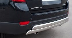 16 849 р. Защита заднего бампера (2 трубы Ø76х42 мм, нержавейка) Russtal Chevrolet Captiva 1-ый рестайлинг (2011-2013)  с доставкой в г. Воронеж. Увеличить фотографию 2