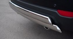 16 849 р. Защита заднего бампера (2 трубы Ø76х42 мм, нержавейка) Russtal Chevrolet Captiva 1-ый рестайлинг (2011-2013)  с доставкой в г. Воронеж. Увеличить фотографию 3