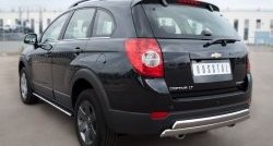 16 849 р. Защита заднего бампера (2 трубы Ø76х42 мм, нержавейка) Russtal Chevrolet Captiva 1-ый рестайлинг (2011-2013)  с доставкой в г. Воронеж. Увеличить фотографию 4