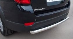 15 349 р. Одинарная защита заднего бампера из трубы диаметром 63 мм SLITKOFF Chevrolet Captiva 1-ый рестайлинг (2011-2013)  с доставкой в г. Воронеж. Увеличить фотографию 2