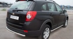 15 349 р. Одинарная защита заднего бампера из трубы диаметром 63 мм SLITKOFF Chevrolet Captiva 1-ый рестайлинг (2011-2013)  с доставкой в г. Воронеж. Увеличить фотографию 4