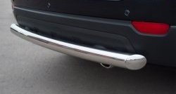 15 549 р. Одинарная защита заднего бампера из трубы диаметром 76 мм SLITKOFF Chevrolet Captiva 1-ый рестайлинг (2011-2013)  с доставкой в г. Воронеж. Увеличить фотографию 3