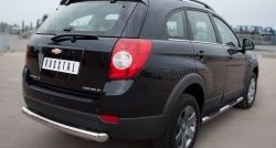 15 549 р. Одинарная защита заднего бампера из трубы диаметром 76 мм SLITKOFF Chevrolet Captiva 1-ый рестайлинг (2011-2013)  с доставкой в г. Воронеж. Увеличить фотографию 4
