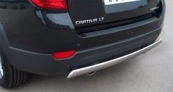 4 999 р. Защита заднего бампера (Ø75x42 мм, нержавейка) Russtal Chevrolet Captiva 1-ый рестайлинг (2011-2013)  с доставкой в г. Воронеж. Увеличить фотографию 2