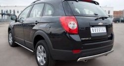 4 999 р. Защита заднего бампера (Ø75x42 мм, нержавейка) Russtal Chevrolet Captiva 1-ый рестайлинг (2011-2013)  с доставкой в г. Воронеж. Увеличить фотографию 4