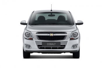 Защита переднего бампера Petroil Tuning (Ø38 мм) Chevrolet Cobalt седан 2-ой рестайлинг (2019-2023)