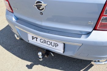 2 399 р. Защитная накладка заднего бампера Petroil Tuning  Chevrolet Cobalt (2019-2023) седан 2-ой рестайлинг  с доставкой в г. Воронеж. Увеличить фотографию 3