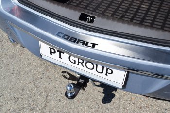2 399 р. Защитная накладка заднего бампера Petroil Tuning  Chevrolet Cobalt (2019-2023) седан 2-ой рестайлинг  с доставкой в г. Воронеж. Увеличить фотографию 2