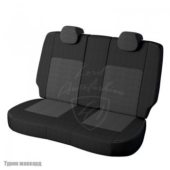 6 749 р. Чехлы для сидений Lord Autofashion Турин (жаккард)  Chevrolet Cobalt (2011-2016) седан дорестайлинг (Черный, вставка Тома серый)  с доставкой в г. Воронеж. Увеличить фотографию 2