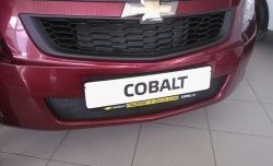 2 089 р. Нижняя сетка на бампер Russtal (черная) Chevrolet Cobalt седан дорестайлинг (2011-2016)  с доставкой в г. Воронеж. Увеличить фотографию 8