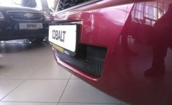 2 089 р. Нижняя сетка на бампер Russtal (черная) Chevrolet Cobalt седан дорестайлинг (2011-2016)  с доставкой в г. Воронеж. Увеличить фотографию 9