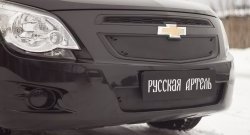 869 р. Зимняя заглушка воздухозаборника переднего бампера RA Chevrolet Cobalt седан дорестайлинг (2011-2016)  с доставкой в г. Воронеж. Увеличить фотографию 2