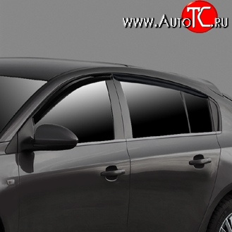 2 469 р. Дефлекторы окон (ветровики) Novline 4 шт. Chevrolet Cruze J308 универсал рестайлинг (2012-2015)  с доставкой в г. Воронеж