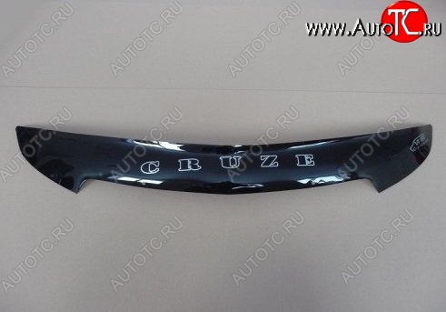 999 р. Дефлектор капота Russtal (короткий) Chevrolet Cruze J300 седан рестайлинг (2012-2015)  с доставкой в г. Воронеж