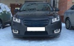 3 529 р. Радиаторная решётка (дорестайлинг) Sport v2 Chevrolet Cruze J300 седан рестайлинг (2012-2015) (Неокрашенная)  с доставкой в г. Воронеж. Увеличить фотографию 3