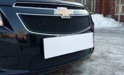 1 469 р. Нижняя сетка на бампер Russtal (черная) Chevrolet Cruze J300 седан рестайлинг (2012-2015)  с доставкой в г. Воронеж. Увеличить фотографию 3