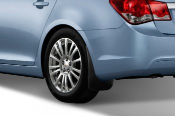 4 799 р. Задние брызговики Frosch Chevrolet Cruze J300 седан дорестайлинг (2009-2012)  с доставкой в г. Воронеж. Увеличить фотографию 2