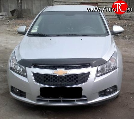 4 599 р. Дефлектор капота NovLine Chevrolet Cruze J300 седан рестайлинг (2012-2015)  с доставкой в г. Воронеж