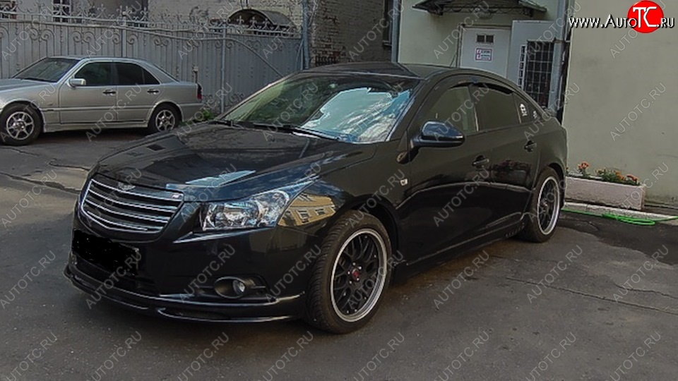 5 499 р. Накладка на передний бампер SPORT CLUB Chevrolet Cruze J300 седан дорестайлинг (2009-2012) (Неокрашенная)  с доставкой в г. Воронеж