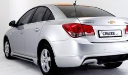 4 199 р. Пороги накладки Extrime  Chevrolet Cruze ( J300,  J305) (2009-2015) седан дорестайлинг, хэтчбек дорестайлинг, седан рестайлинг, хэтчбек рестайлинг (Неокрашенные)  с доставкой в г. Воронеж. Увеличить фотографию 2